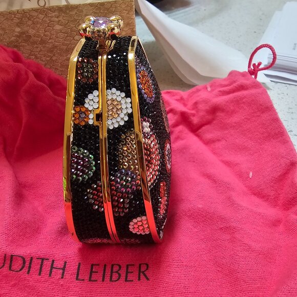 Judith Leiber French Mask Minaudiere Purse French Lady  Judith Leiber beaded Bellagio minaudiere clutch LE #7 of 13 made